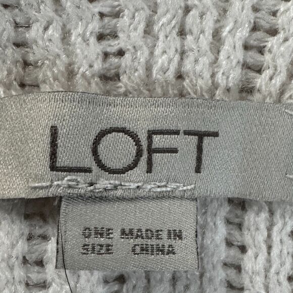 Ann Taylor LOFT Womens One Size Kimono Sweater Cardigan Shawl Ivory Buttery Soft - Picture 4 of 4